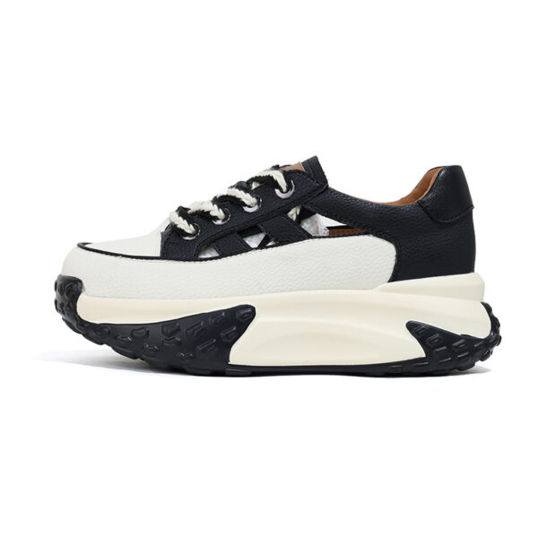Women's Fashion Retro Versatile Thick-soled Hollow Sneakers - Image 4