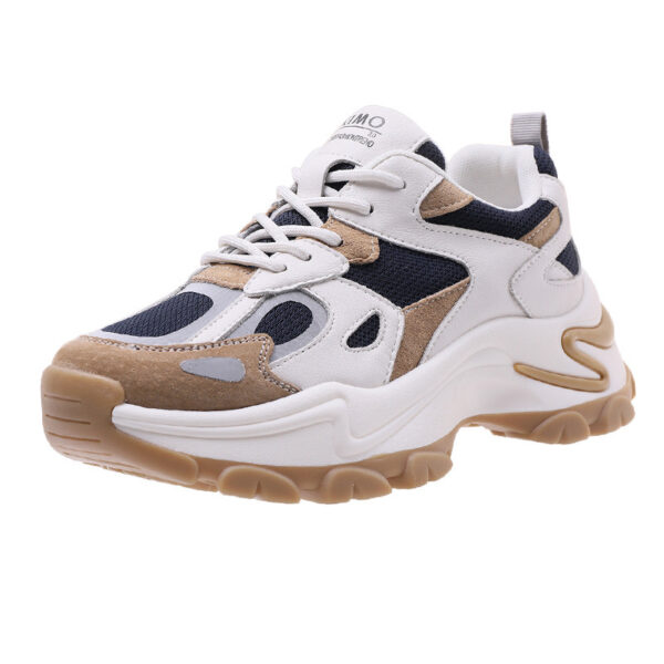 Trifle With Retro Color Matching Student Casual Sneakers - Image 2