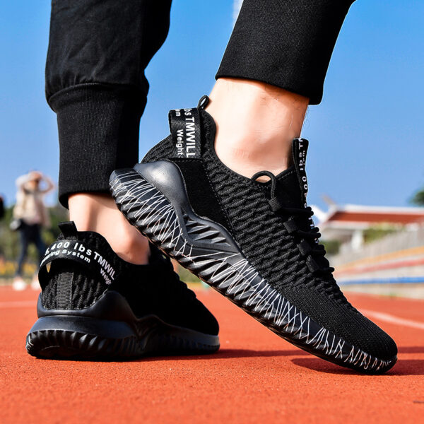 Summer Flying Woven Couple Sports Running Shoes - Image 2