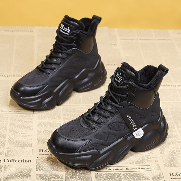 Women's Fashion Casual Velvet Inner High Shoes - Image 4