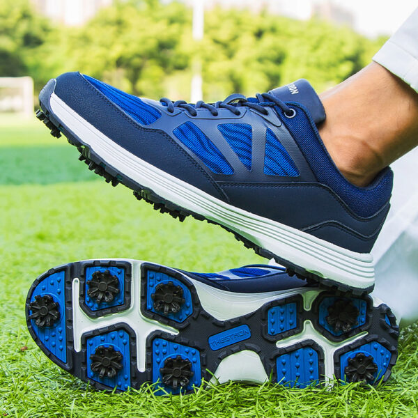 Waterproof Large Size Men's Golf Shoes With Nails For Sports And Leisure Golf Shoes - Image 5