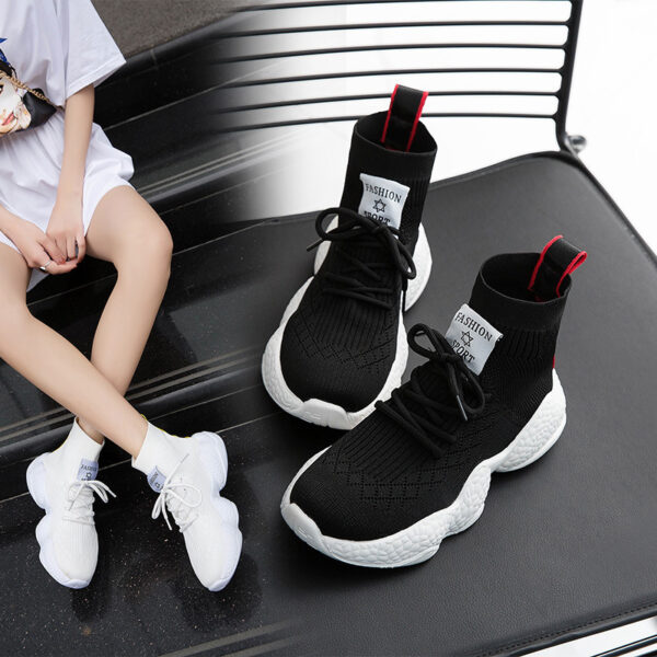 Little white shoes women summer new wild Korean autumn thick-soled casual shoes mesh breathable increased sports shoes - Image 3