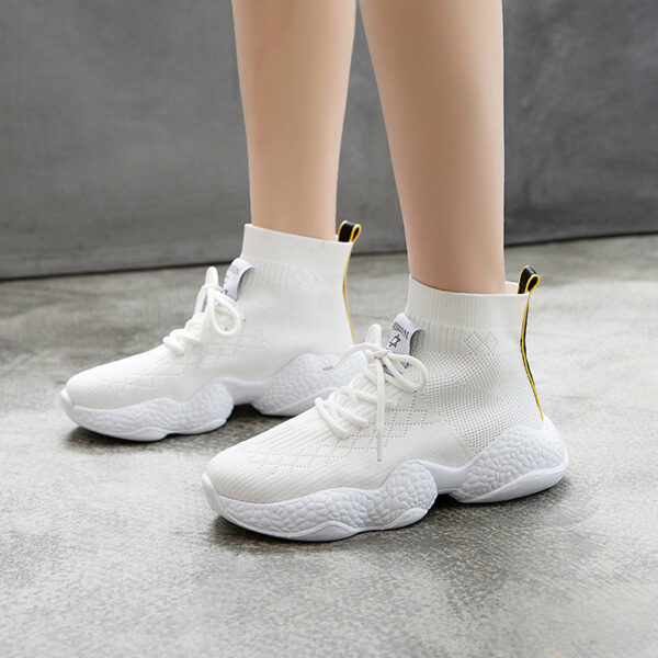 Little white shoes women summer new wild Korean autumn thick-soled casual shoes mesh breathable increased sports shoes - Image 6