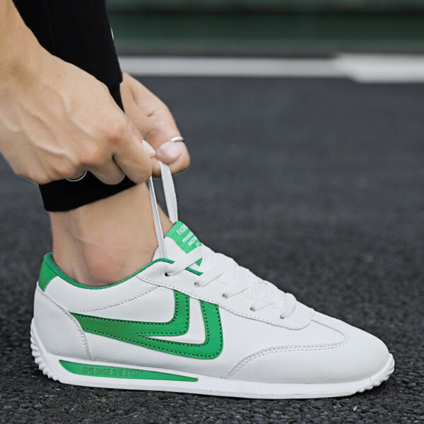 Men's Korean Style Trendy Shoes Breathable All-Match White Shoes - Image 5