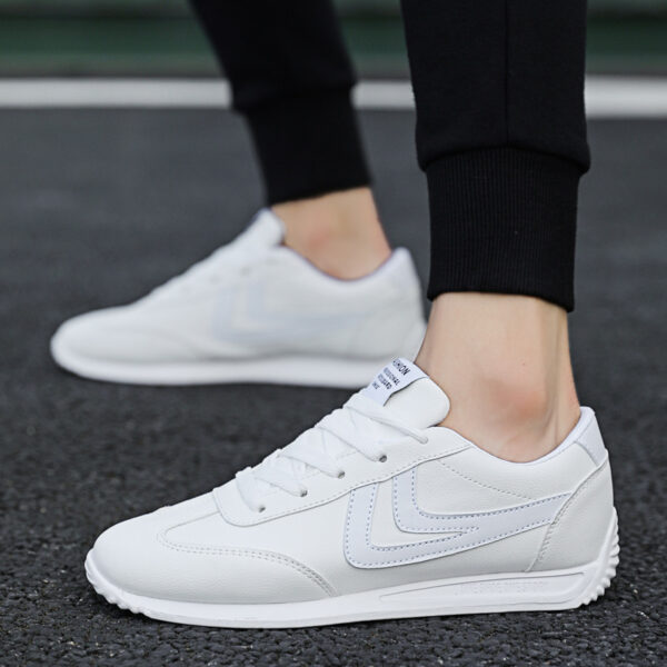 Men's Korean Style Trendy Shoes Breathable All-Match White Shoes - Image 4