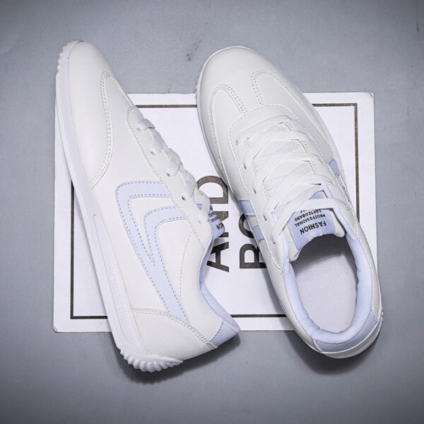 Men's Korean Style Trendy Shoes Breathable All-Match White Shoes - Image 2