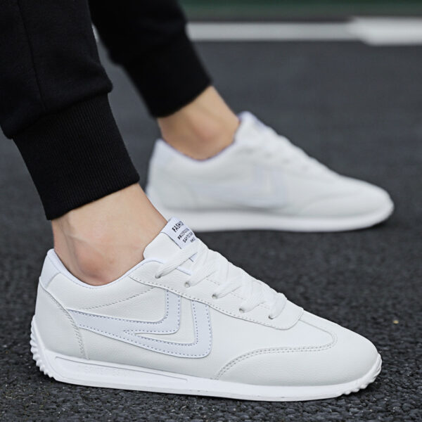 Men's Korean Style Trendy Shoes Breathable All-Match White Shoes - Image 6