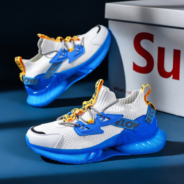 Colorful Luminous men's Shoes Particles Lightweight Coconut Casual Tide Running Shoes For Night Running - Image 5