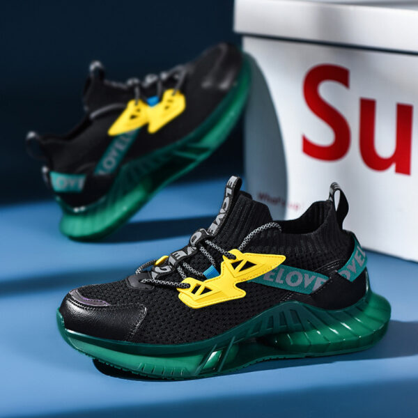 Colorful Luminous men's Shoes Particles Lightweight Coconut Casual Tide Running Shoes For Night Running - Image 4