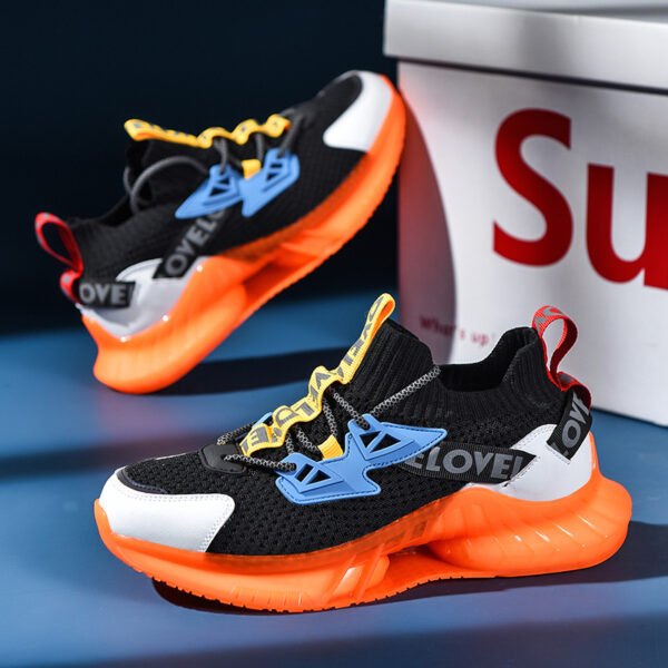 Colorful Luminous men's Shoes Particles Lightweight Coconut Casual Tide Running Shoes For Night Running - Image 3