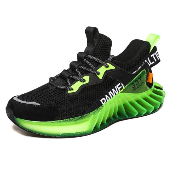 Sports Shoes Men'S Youth Breathable Shock Absorption Reflective Running Fitness Travel Shoes Large Blade Shoes - Image 4