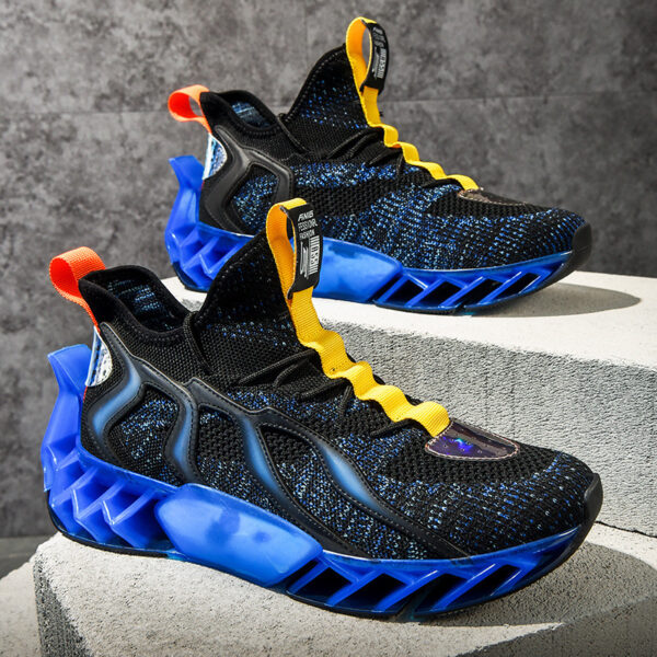 Flying Woven Leisure Thick Soled Sports Shoes For Men - Image 3