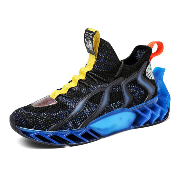 Flying Woven Leisure Thick Soled Sports Shoes For Men - Image 5