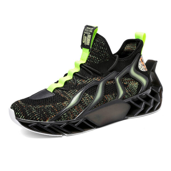 Flying Woven Leisure Thick Soled Sports Shoes For Men - Image 6