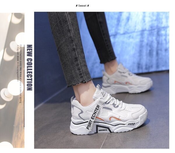 New Spring Women Sneakers Lightweight and Chunky Platform  Fashion Casual  Breathable Vulcanized Shoes - Image 2