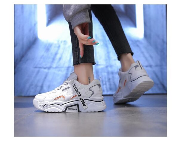 New Spring Women Sneakers Lightweight and Chunky Platform  Fashion Casual  Breathable Vulcanized Shoes - Image 9