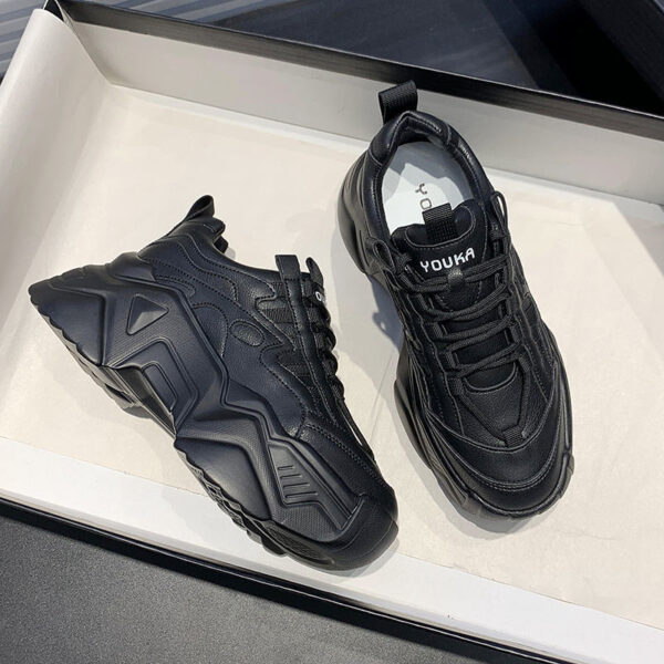 Daddy Shoes Female Ins Tide Spring And Autumn Single Shoes Wild Platform Platform Sports Casual Shoes - Image 2