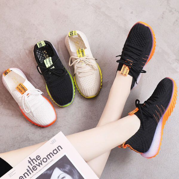 Breathable Casual Light Socks Shoes Mesh Korean I Sneakers - Image 5