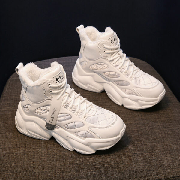 Women's Fashion Casual Velvet Inner High Shoes - Image 6