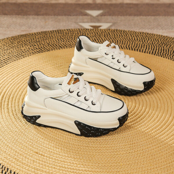 Women's Fashion Retro Versatile Thick-soled Hollow Sneakers - Image 6