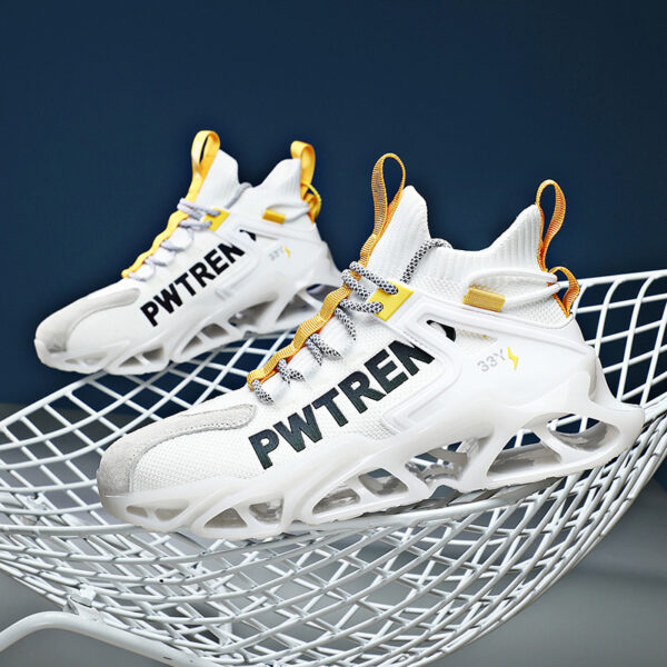 Increasing, Shock-absorbing, Casual Running, All-match Flying Woven Sports Shoes - Image 3