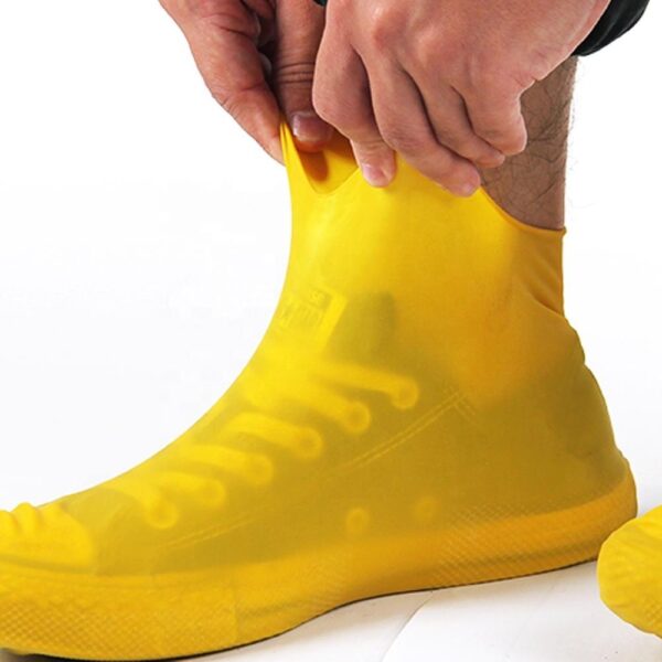 Men and women hiking slip wearable easy to carry silicone rain boots - Image 3