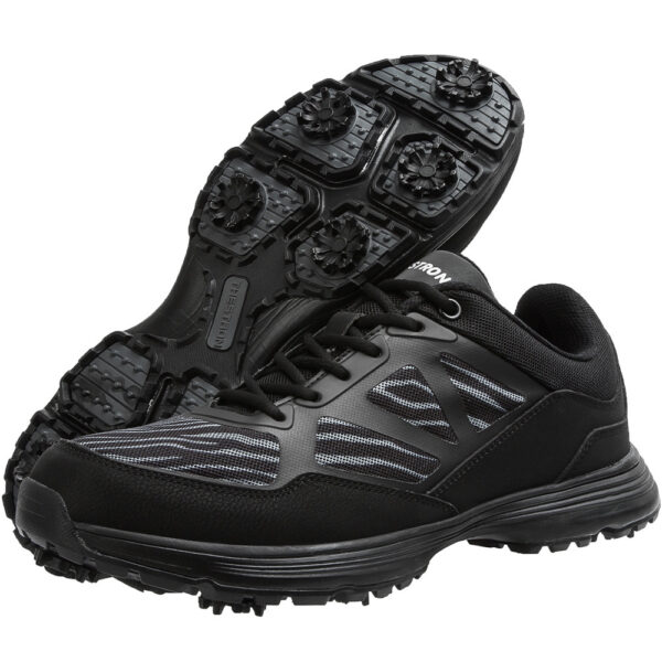 Waterproof Large Size Men's Golf Shoes With Nails For Sports And Leisure Golf Shoes - Image 4