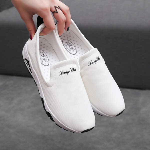 Women Canvas Shoes Youth Casual Shoes Comfortable High Heels канва обувь - Image 2