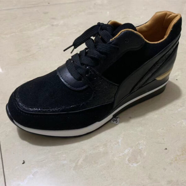 Women's Platform Colorblock Sequin Flat Casual Sneakers - Image 2