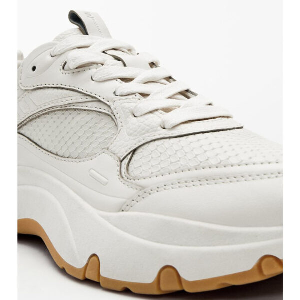 Women's First Layer Cowhide Casual Round Toe Sneakers With Thick Sole - Image 3