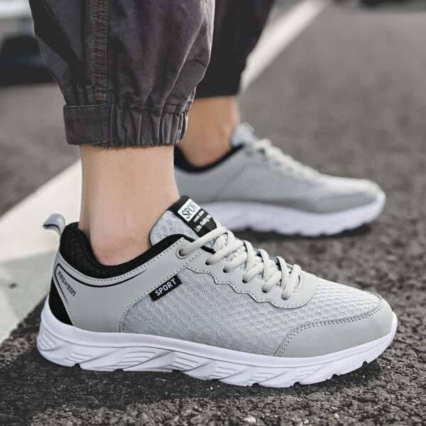 Sports Shoes Men's Shoes Mesh Casual Solid Soft Sole Large Size - Image 3