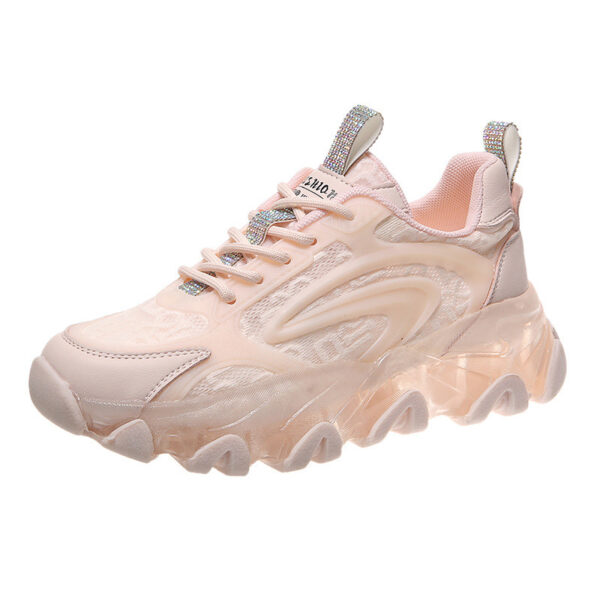 Daddy Shoes Thin Section Breathable White Net Shoes Casual Sports Shoes - Image 2