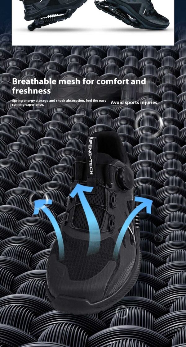 Black Tech Running Shoes Power Mechanical Running Shoes Marathon Running - Image 10