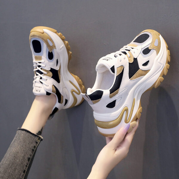 Trifle With Retro Color Matching Student Casual Sneakers - Image 5