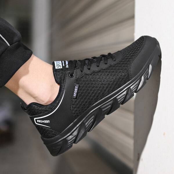 Sports Shoes Men's Shoes Mesh Casual Solid Soft Sole Large Size - Image 2