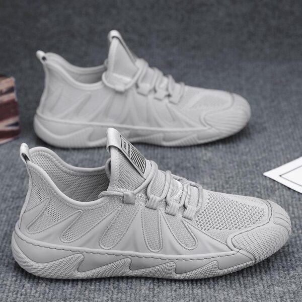 Breathable Mesh Sports Shoes Casual Lace-up Sneakers Men Non-slip Shoes - Image 8