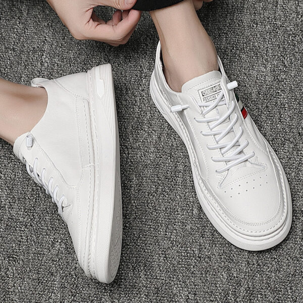 Summer Breathable  Student Trend Small White Lazy Inner Increase Casual Shoes - Image 4