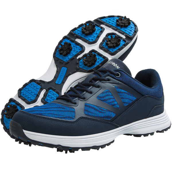 Waterproof Large Size Men's Golf Shoes With Nails For Sports And Leisure Golf Shoes - Image 3