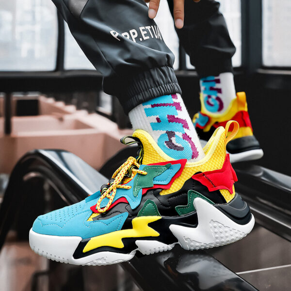 Thick-soled And Breathable Student Fly-woven Mesh Casual Sneakers - Image 6