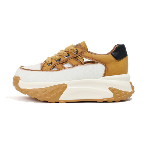 Women's Fashion Retro Versatile Thick-soled Hollow Sneakers - Image 7
