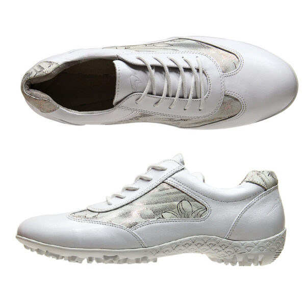 Women's Light Soft Casual Leather Waterproof Breathable Non-Slip Sneakers - Image 3