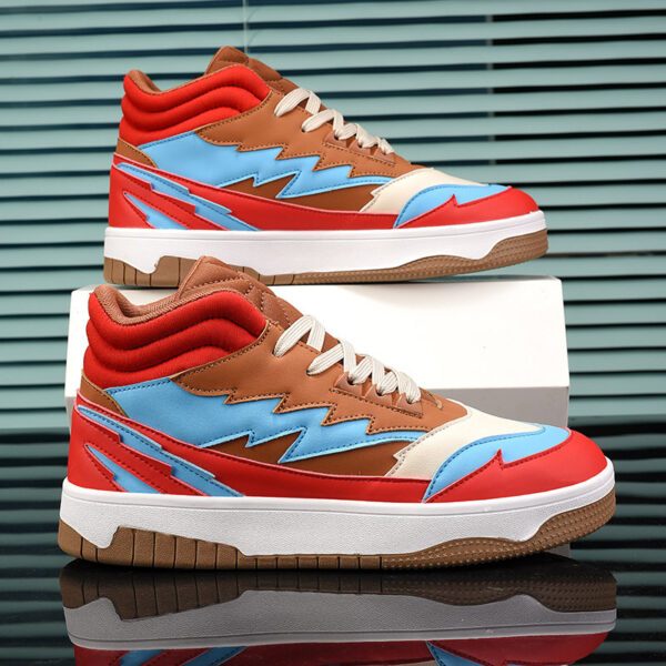 Men's Fashion Casual High-top Lace-up Sneakers - Image 4