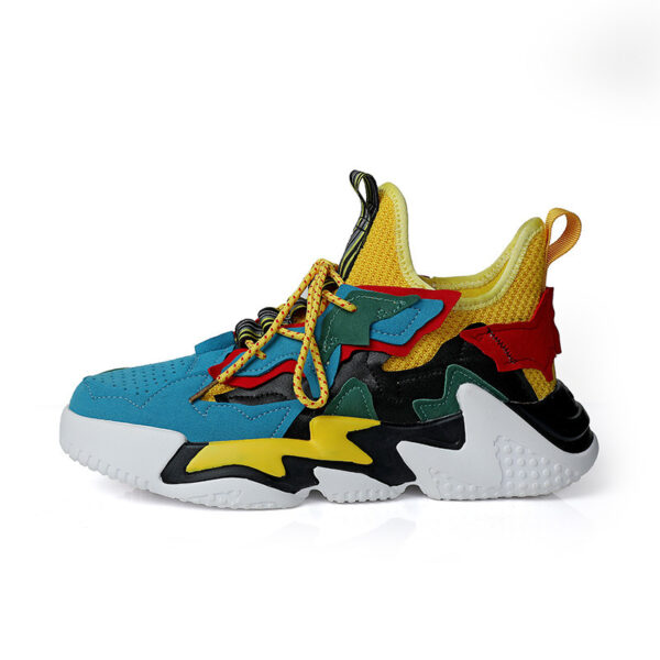 Thick-soled And Breathable Student Fly-woven Mesh Casual Sneakers - Image 3
