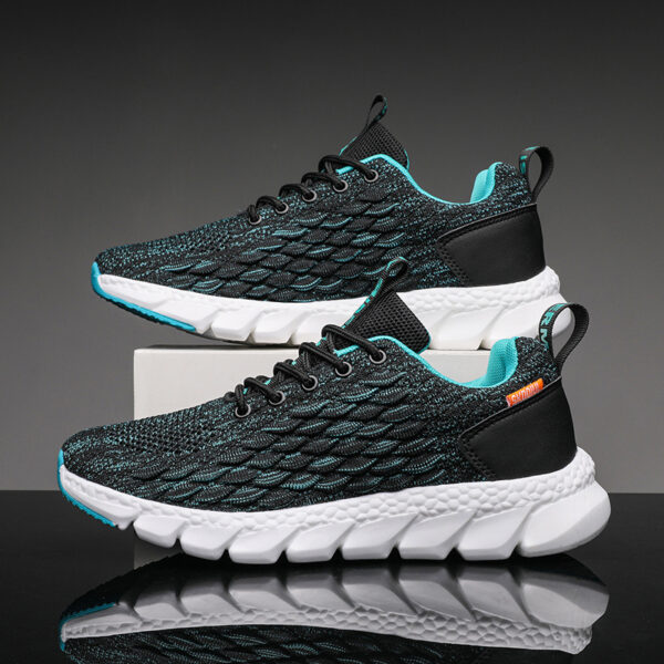 Men's Casual Sports Flying Knit Single Shoes - Image 4