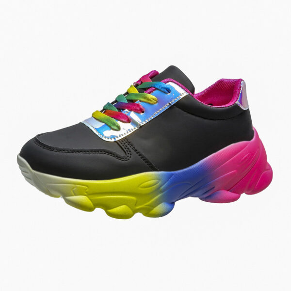 Large Size Color Matching Old Dad's Multicolored Platform Women's Shoes - Image 4