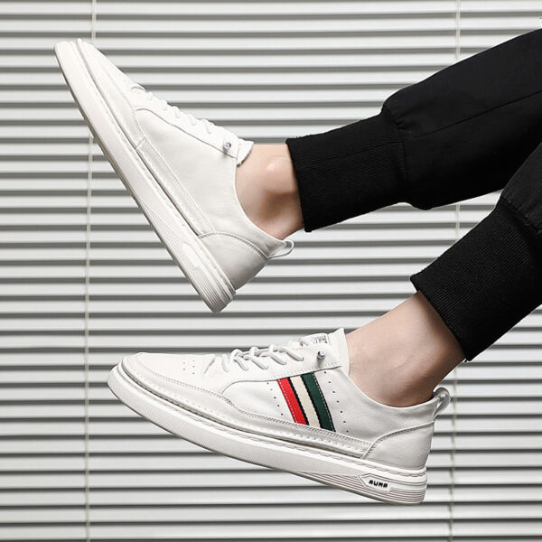 Summer Breathable  Student Trend Small White Lazy Inner Increase Casual Shoes - Image 7