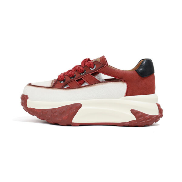Women's Fashion Retro Versatile Thick-soled Hollow Sneakers - Image 8