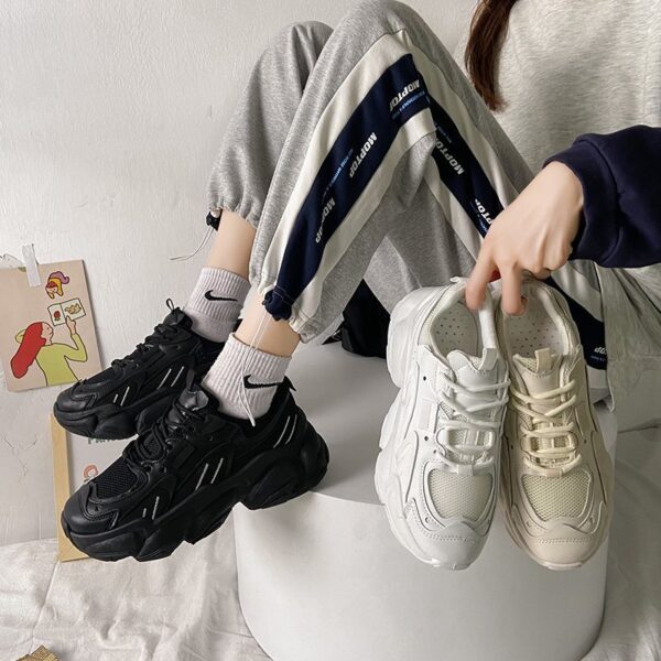 New Style Korean Fashion Breathable Platform Sneakers - Image 5