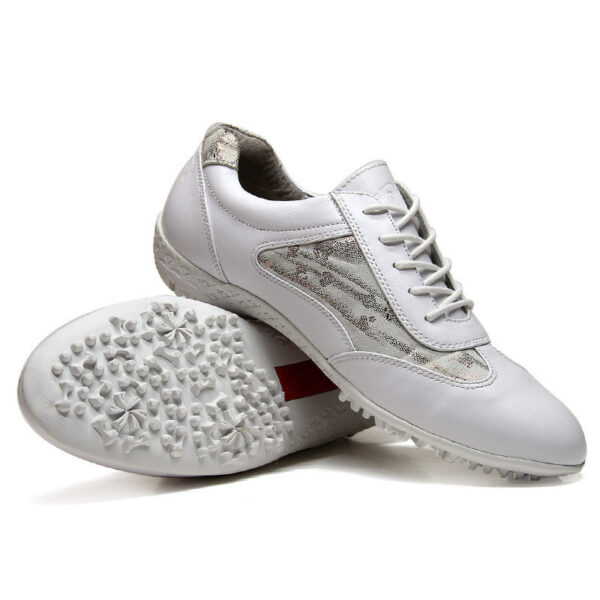 Women's Light Soft Casual Leather Waterproof Breathable Non-Slip Sneakers - Image 4