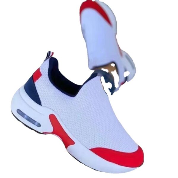 Women's Fashion Stretch Round Toe Knit Sneakers - Image 5